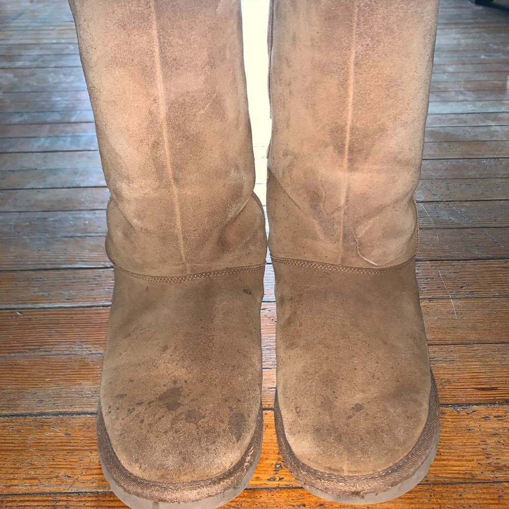 Ugg Allegra Double Bow Chestnut Sheepskin Boots